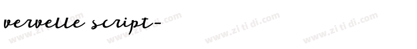 vervelle script字体转换
